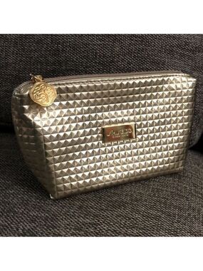 Shiseido Ginza Tokyo Makeup Bag Pouch Golden Small Authentic Luxury New